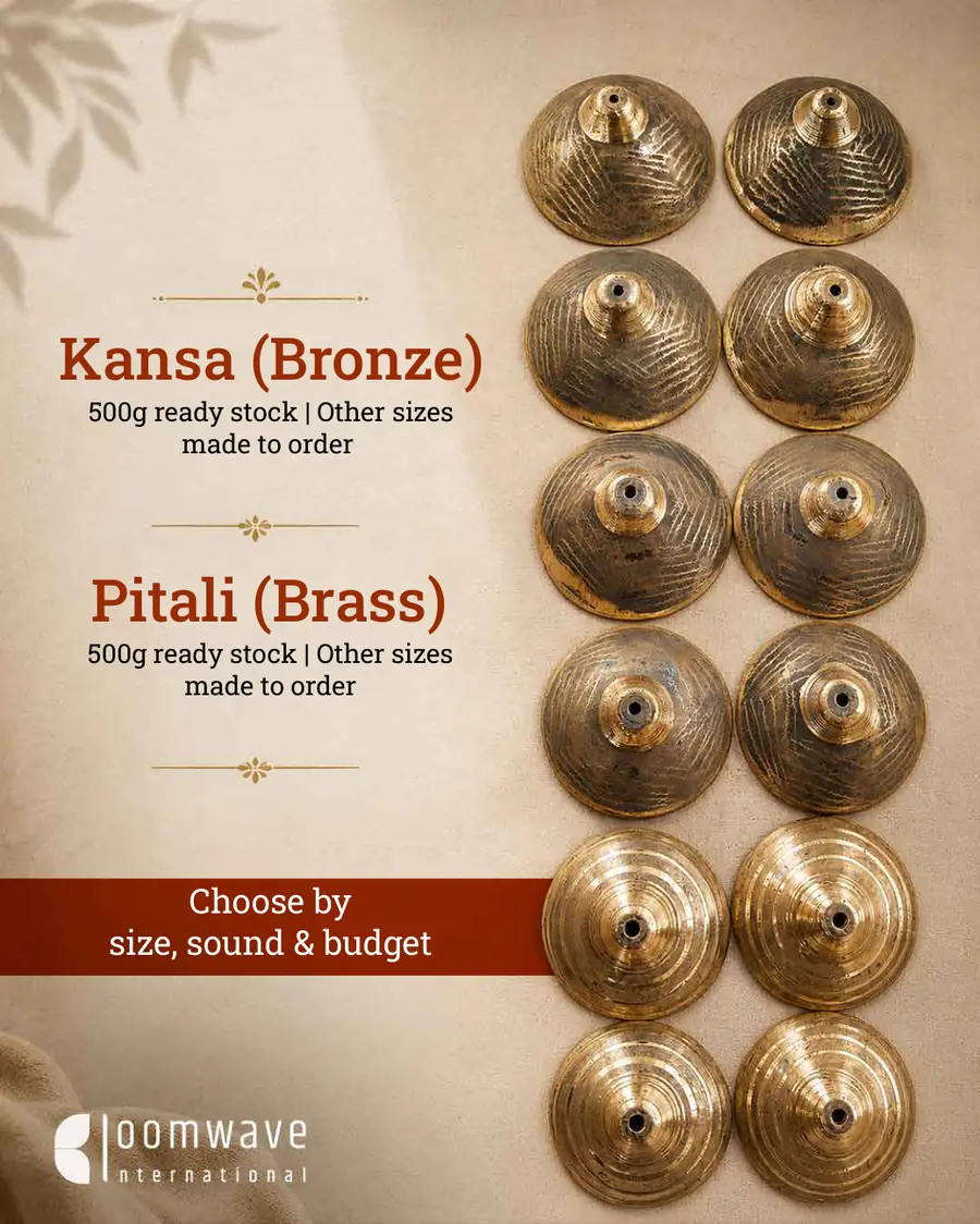 Kansa bronze and Pitali brass sizes